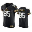 Men & Youth Kids #85 George Kittle San Francisco 49ers Vapor Limited Black Golden Jersey