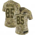 Women's #85 George Kittle San Francisco 49ers Salute to Service Limited Camo Jersey