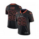 Men's #52 Khalil Mack Chicago Bears Lights Out Color Rush Vapor Limited Black Jersey