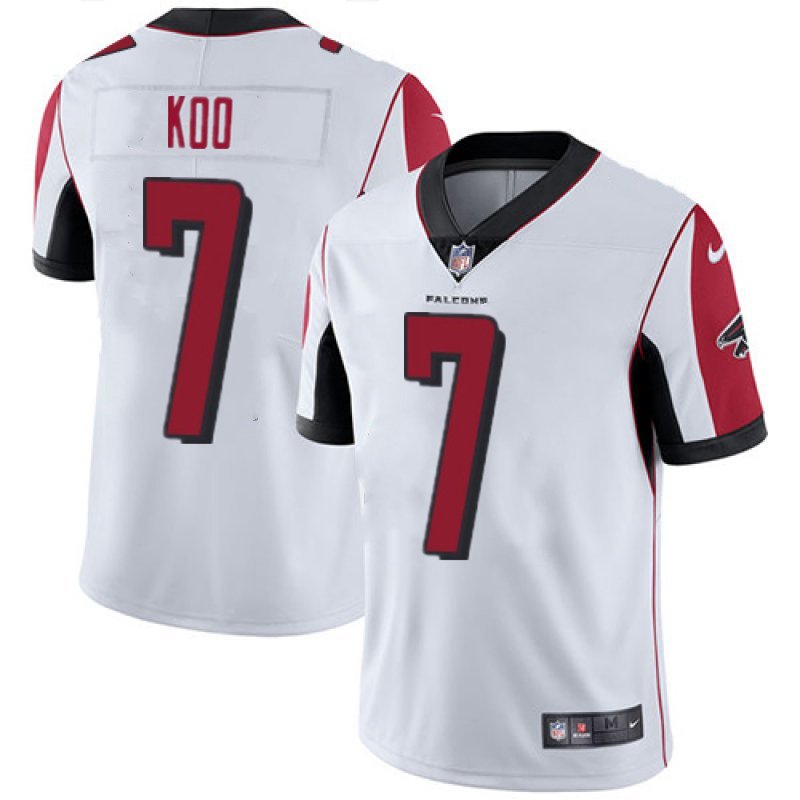 Men & Youth Kids #7 Younghoe Koo Atlanta Falcons Color Rush Limited White Jersey