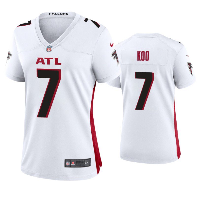Women's #7 Younghoe Koo Atlanta Falcons Color Rush Limited White Jersey