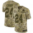 Men & Youth Kids #24 Nick Chubb Cleveland Browns Salute to Service Limited Camo Jersey