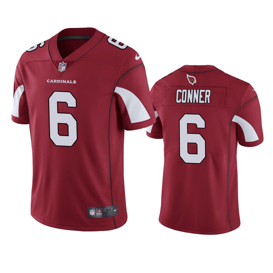 Men & Youth Kids #6 James Conner Arizona Cardinals Color Rush Vapor Limited Red Jersey