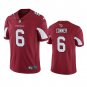 Men & Youth Kids #6 James Conner Arizona Cardinals Color Rush Vapor Limited Red Jersey