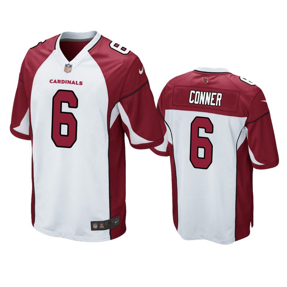 Men & Youth Kids #6 James Conner Arizona Cardinals Color Rush Vapor Limited White Jersey