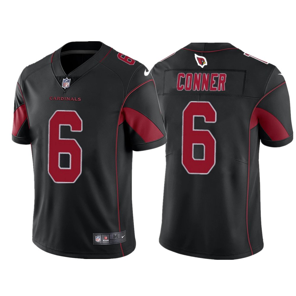 Men & Youth Kids #6 James Conner Arizona Cardinals Color Rush Vapor Limited Black Jersey