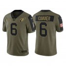 Men & Youth Kids #6 James Conner Arizona Cardinals Salute to Service Limited Olive Green Jersey