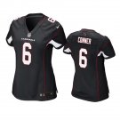Women's #6 James Conner Arizona Cardinals Color Rush Vapor Limited Black Jersey