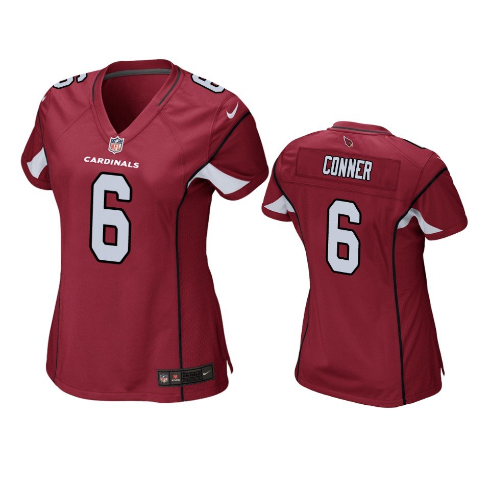 Women's #6 James Conner Arizona Cardinals Color Rush Vapor Limited Red Jersey