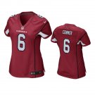 Women's #6 James Conner Arizona Cardinals Color Rush Vapor Limited Red Jersey