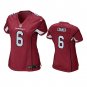 Women's #6 James Conner Arizona Cardinals Color Rush Vapor Limited Red Jersey