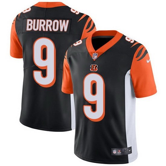 Men & Youth Kids #9 Joe Burrow Cincinnati Bengals Color Rush Limited Black Jersey