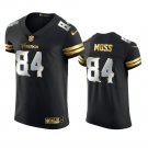 Men & Youth #84 Randy Moss Minnesota Vikings 2021 Black Golden Edition Elite Jersey