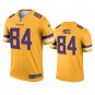 Men's #84 Randy Moss Minnesota Vikings Inverted Legend Gold Jersey