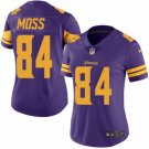 Women's #84 Randy Moss Minnesota Vikings Color Rush Limited Purple Jersey