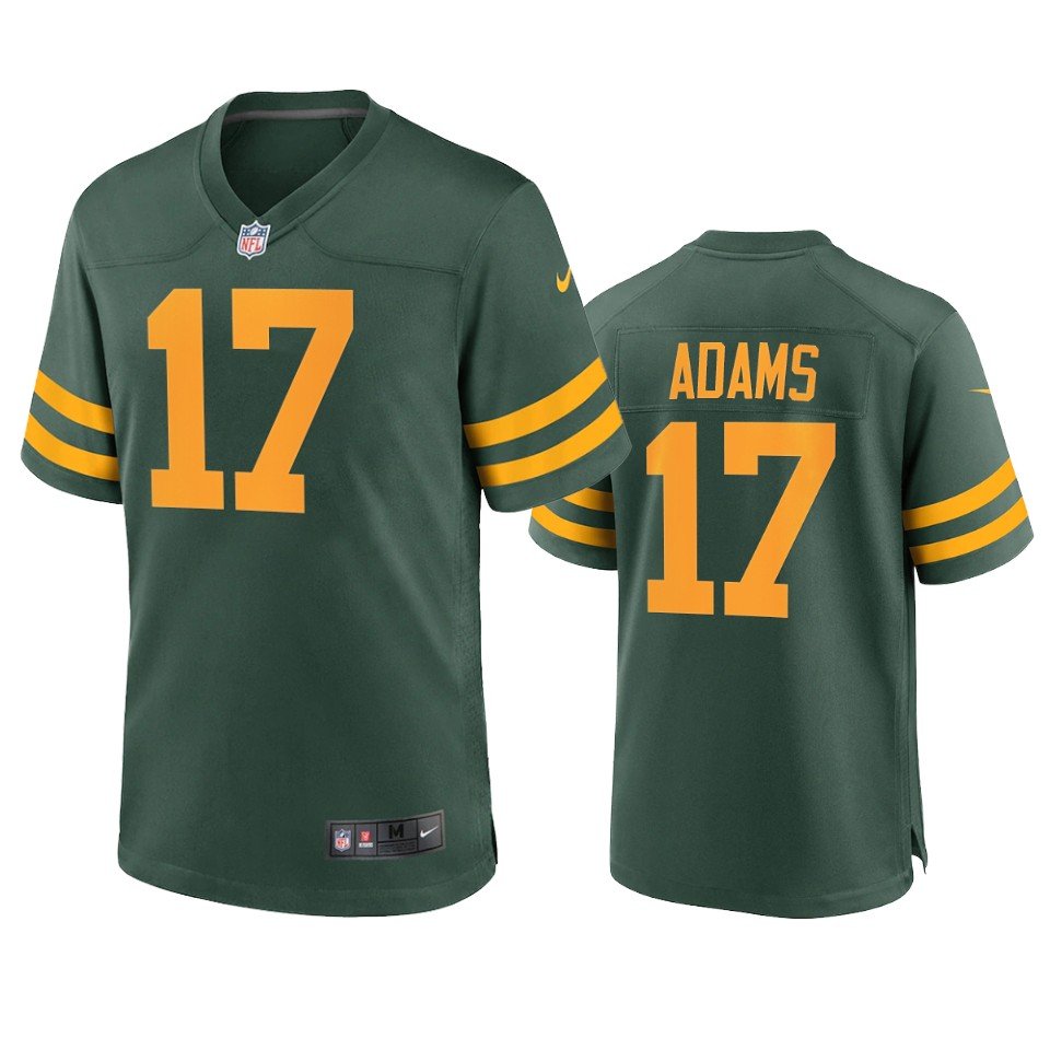 Men & Youth Kids #17 Davante Adams Green Bay Packers Green Alternate Game Jersey