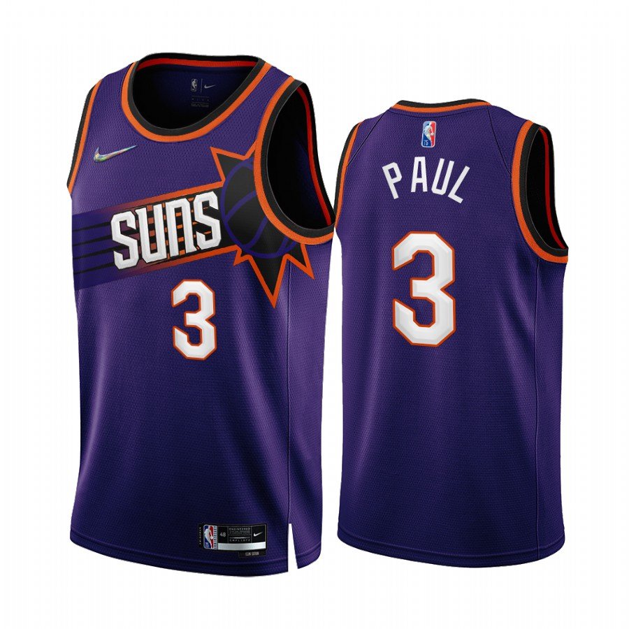 Men & Youth #3 Chris Paul Phoenix Suns 2022-23 Icon Edition Purple Jersey