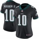 Women's #10 Gardner Minshew II Philadelphia Eagles Color Rush Limited Black Jersey