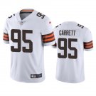 Men & Youth Kids #95 Myles Garrett Cleveland Browns Color Rush Limited White Jersey