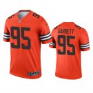 Men's #95 Myles Garrett Cleveland Browns Orange Inverted Legend Jersey