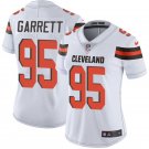 Women's #95 Myles Garrett Cleveland Browns Color Rush Limited White Jersey