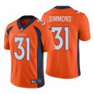 Men & Youth Kids #31 Justin Simmons Denver Broncos Color Rush Limited Orange Jersey