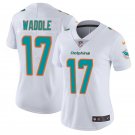 Women's #17 Jaylen Waddle Miami Dolphins Color Rush Vapor Limited White Jersey