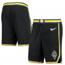 Men‘s Golden State Warriors 2021-22 Season 75th Season City Edition Black Pocket Shorts