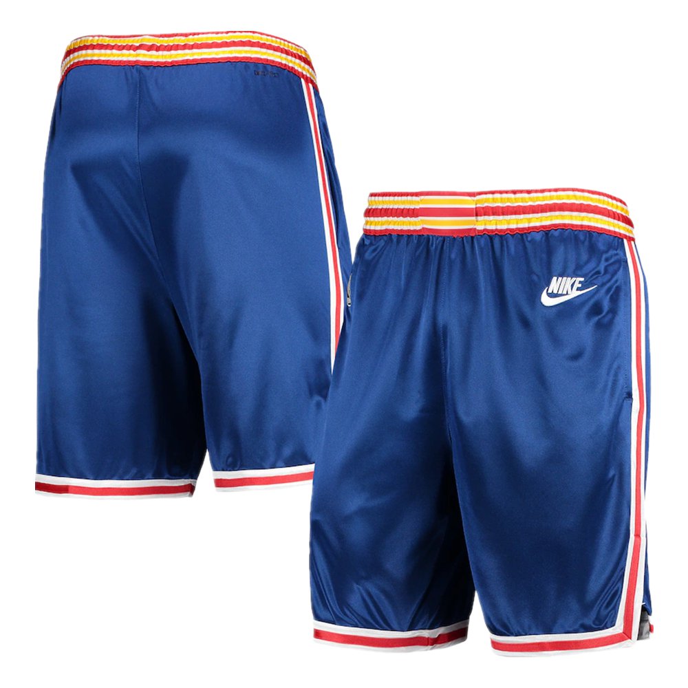 Men&acirc;��s Golden State Warriors 2021-22 Season 75th Anniversary Classic Edition Blue Pocket Shorts
