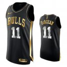 Men & Youth Kids #11 DeMar DeRozan Chicago Bulls Black Golden Edition Jersey