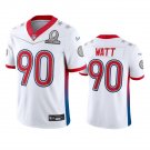Men & Youth Kids #90 T.J. Watt Pittsburgh Steelers White AFC 2022 Pro Bowl Jersey