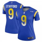 Women's #9 Matthew Stafford Los Angeles Rams Royal Blue Game Jersey