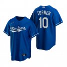 Men & Youth Kids #10 Justin Turner Los Angeles Dodgers Cool Base Blue Jersey