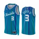 Men & Youth Kids #3 Terry Rozier III Charlotte Hornets 75th Anniversary Edition Blue Jersey
