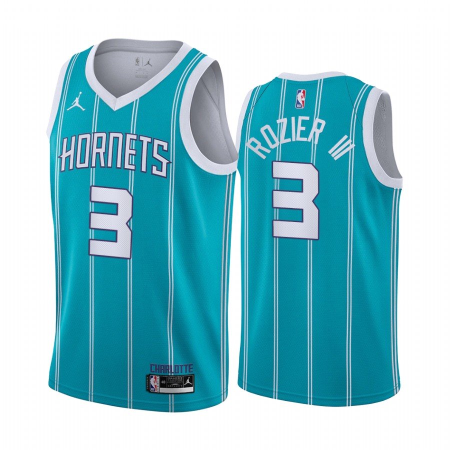 Men & Youth Kids #3 Terry Rozier III Charlotte Hornets Icon Edition Blue Jersey