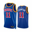 Men & Youth #11 Klay Thompson Golden State Warriors 2021-22 Classic Edition Blue Jersey