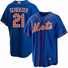Men & Youth Kids #21 Max Scherzer New York Mets Cool Base Alternate Blue Jersey