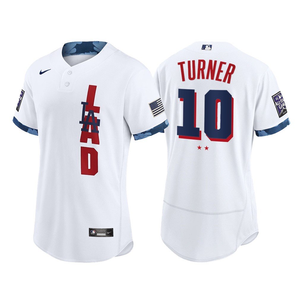 Men & Youth Kids #10 Justin Turner Los Angeles Dodgers 2021 All-Star Jersey