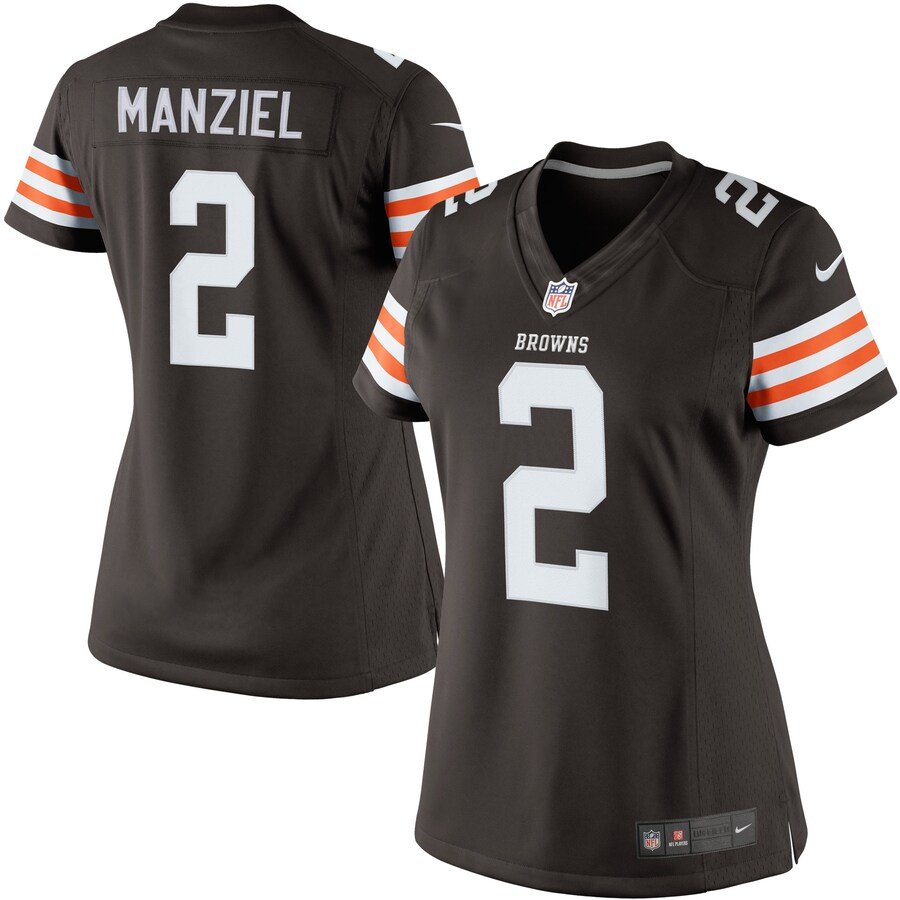 Women's Johnny Manziel Cleveland Browns Color Rush Limited Jersey Brown