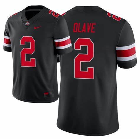 Men & Youth Kids #2 Chris Olave Ohio State Buckeyes College Football Jersey Black