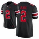 Men & Youth Kids #2 Chris Olave Ohio State Buckeyes College Football Jersey Black