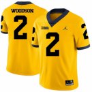 Men & Youth Kids #2 Charles Woodson Michigan College Football Jersey Yellow