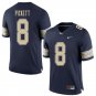 Men & Youth Kids #8 Kenny Pickett Pittsburgh Panthers College Football Jersey Navy