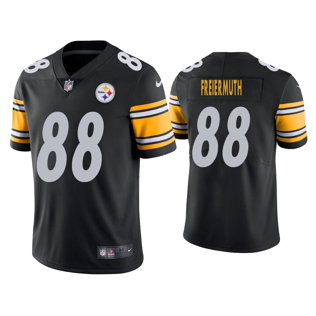 Men & Youth #88 Pat Freiermuth Pittsburgh Steelers Color Rush Limited Black Jersey