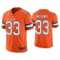 Men & Youth Kids #33 Javonte Williams Denver Broncos Color Rush Limited Orange Jersey
