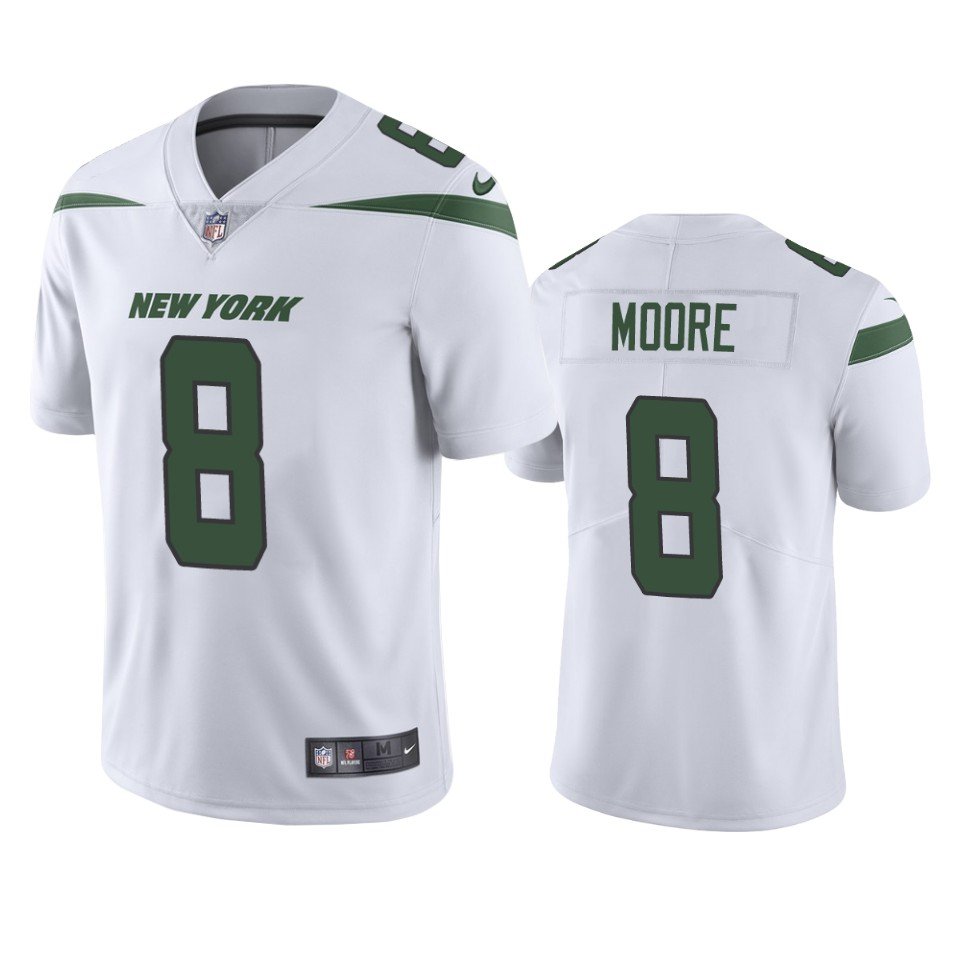 Men & Youth Kids #8 Elijah Moore New York Jets Color Rush Limited White Jersey