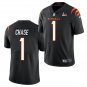 Men & Youth #1 Ja'Marr Chase Cincinnati Bengals Super Bowl LVI 56 Vapor Limited Black Jersey