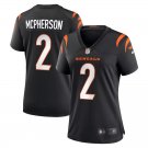 Women's #2 Evan Mcpherson Cincinnati Bengals Vapor Limited Color Rush Black Jersey