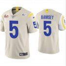 Men & Youth #5 Jalen Ramsey Los Angeles Rams Super Bowl LVI Limited Bone Jersey