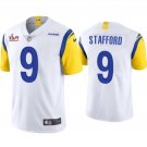 Men & Youth #9 Mattew Stafford Los Angeles Rams Super Bowl LVI 56 Vapor Limited White Jersey